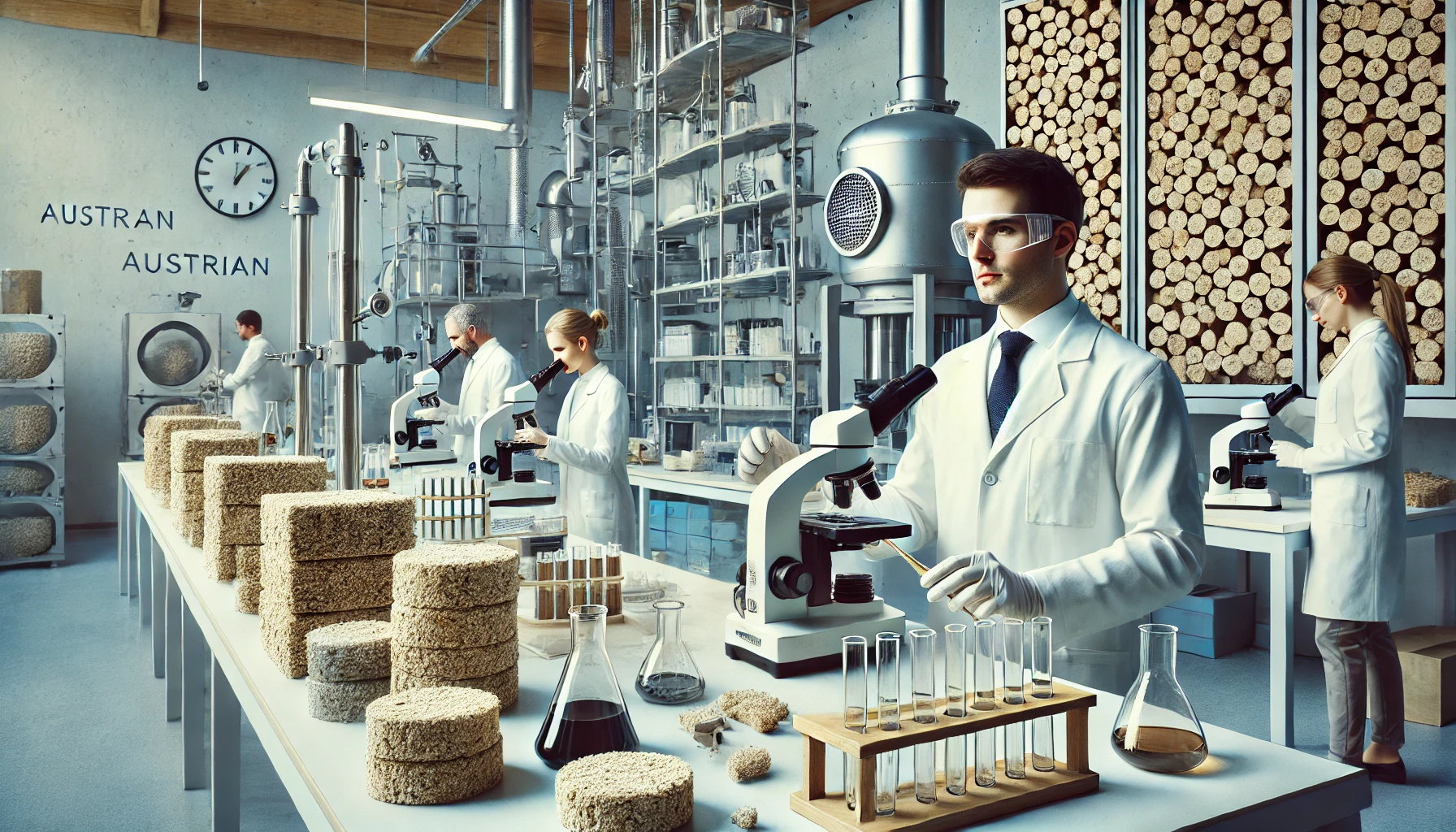 Biochemie in österreichischen Laboren: Experimente mit Zusatzstoffen für Briketts