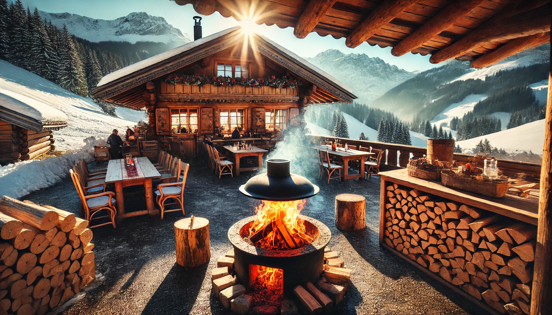 Brennstoffbriketts in den französischen Alpen: Beheizung von Bergchalets und Touristenbasen