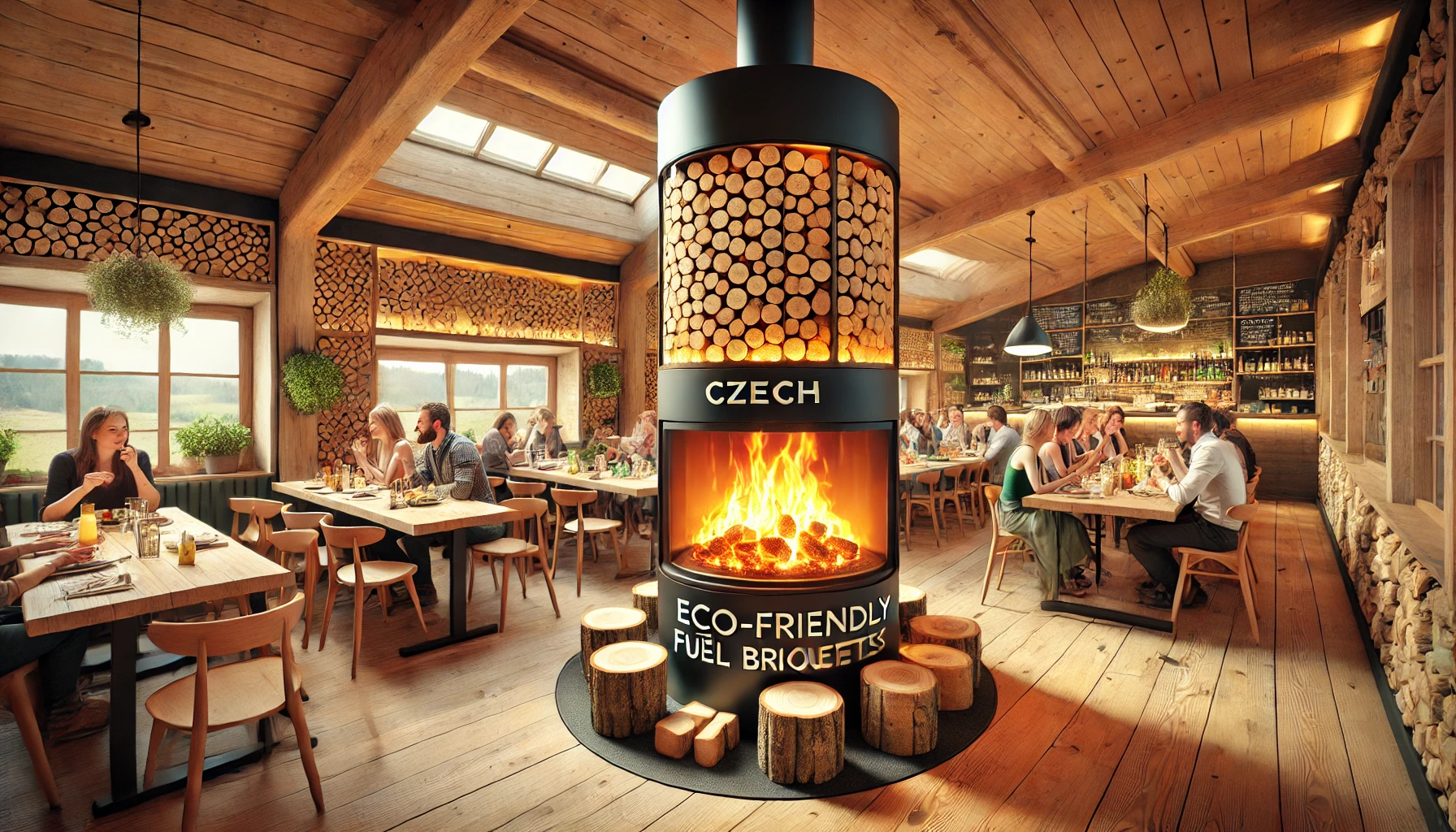 Briketts im HoReCa-Sektor Tschechiens: Cafés, Restaurants und Mini-Hotels mit Bio-BrennstoffÜbersetzung auf Deutsch: