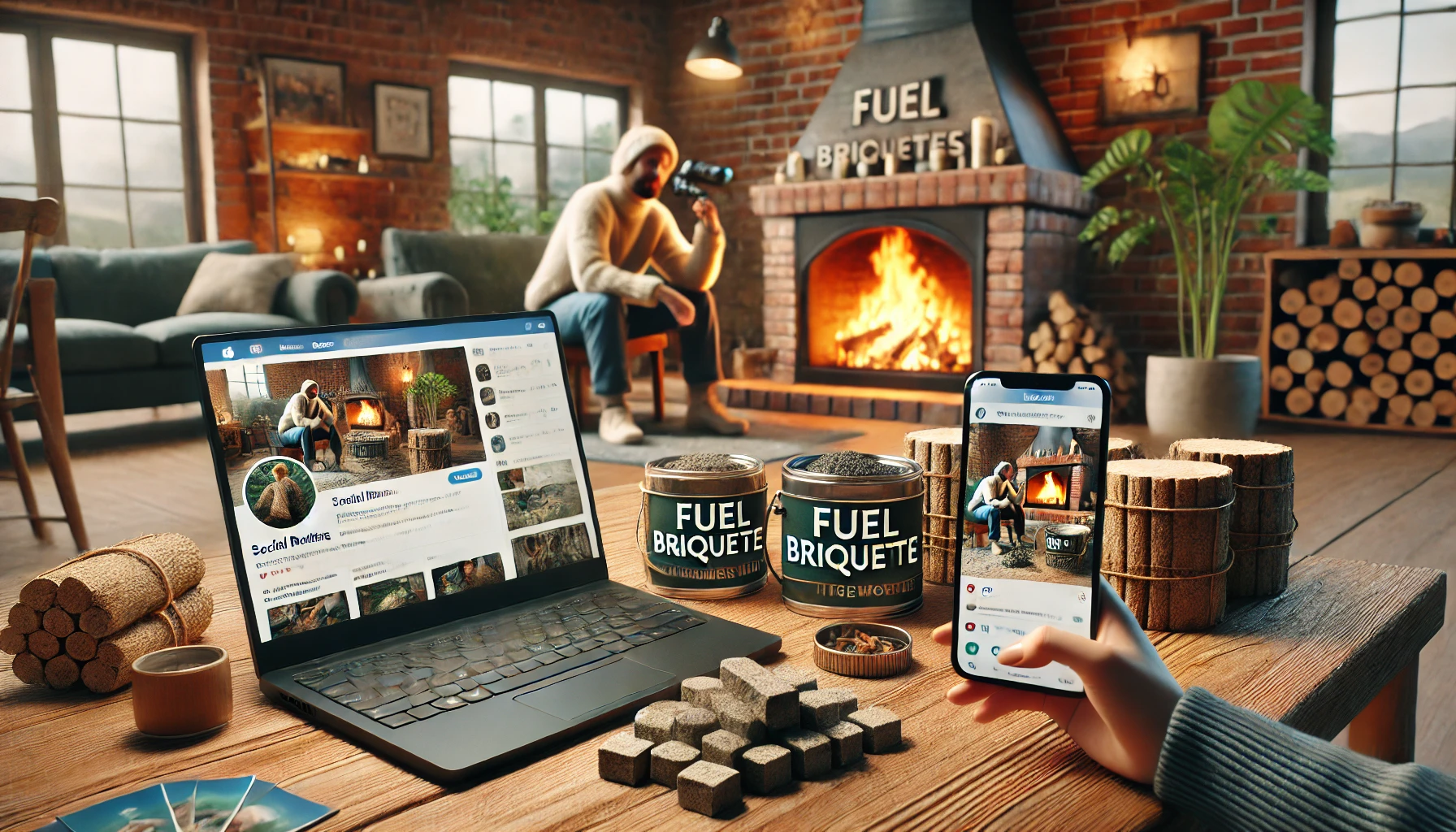 Die Rolle sozialer Medien und Influencer bei der Vermarktung von Brennstoffbriketts