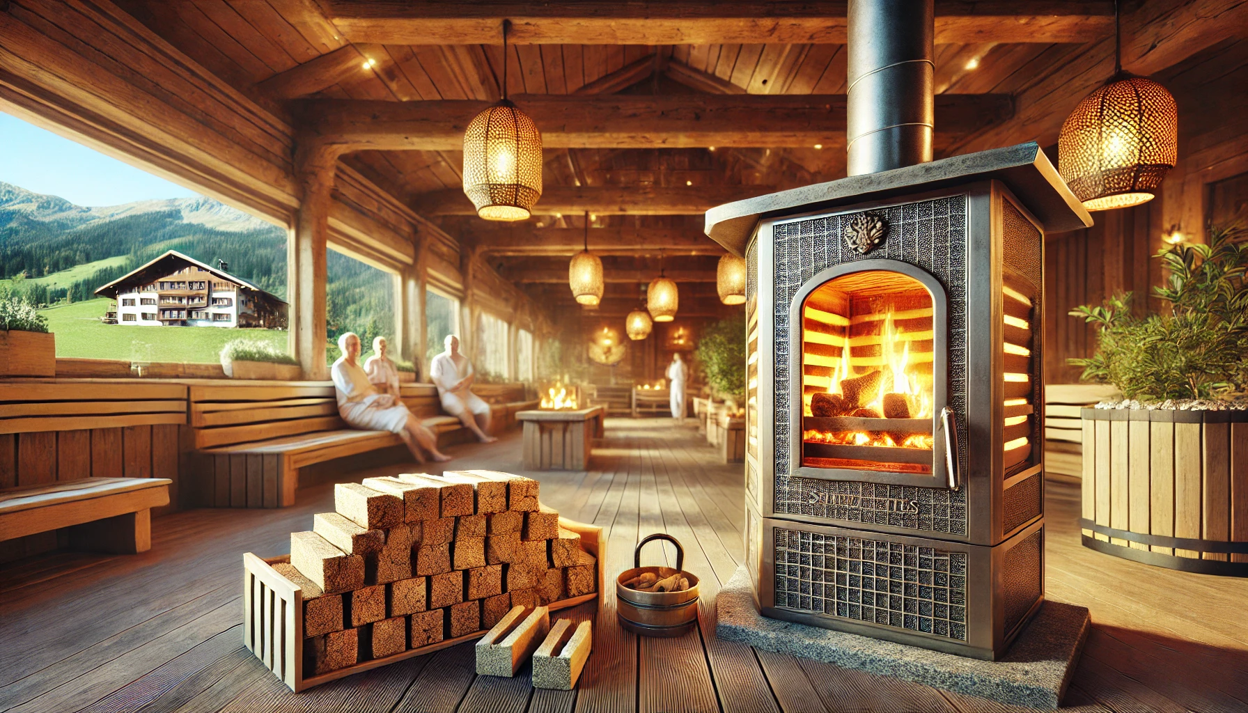 Österreich ist berühmt für seine Saunen und Spa-Zentren, die sich oft in den Kurorten der Alpenregion befinden. Neben elektrischer und gasbetriebener Heizung setzen einige Saunen auf Briketts für traditionelle Öfen. Diese bieten nicht nur natürliches, gleichmäßiges Wärmeempfinden, sondern verleihen den Einrichtungen auch ein attraktives „ökologisches“ Image.