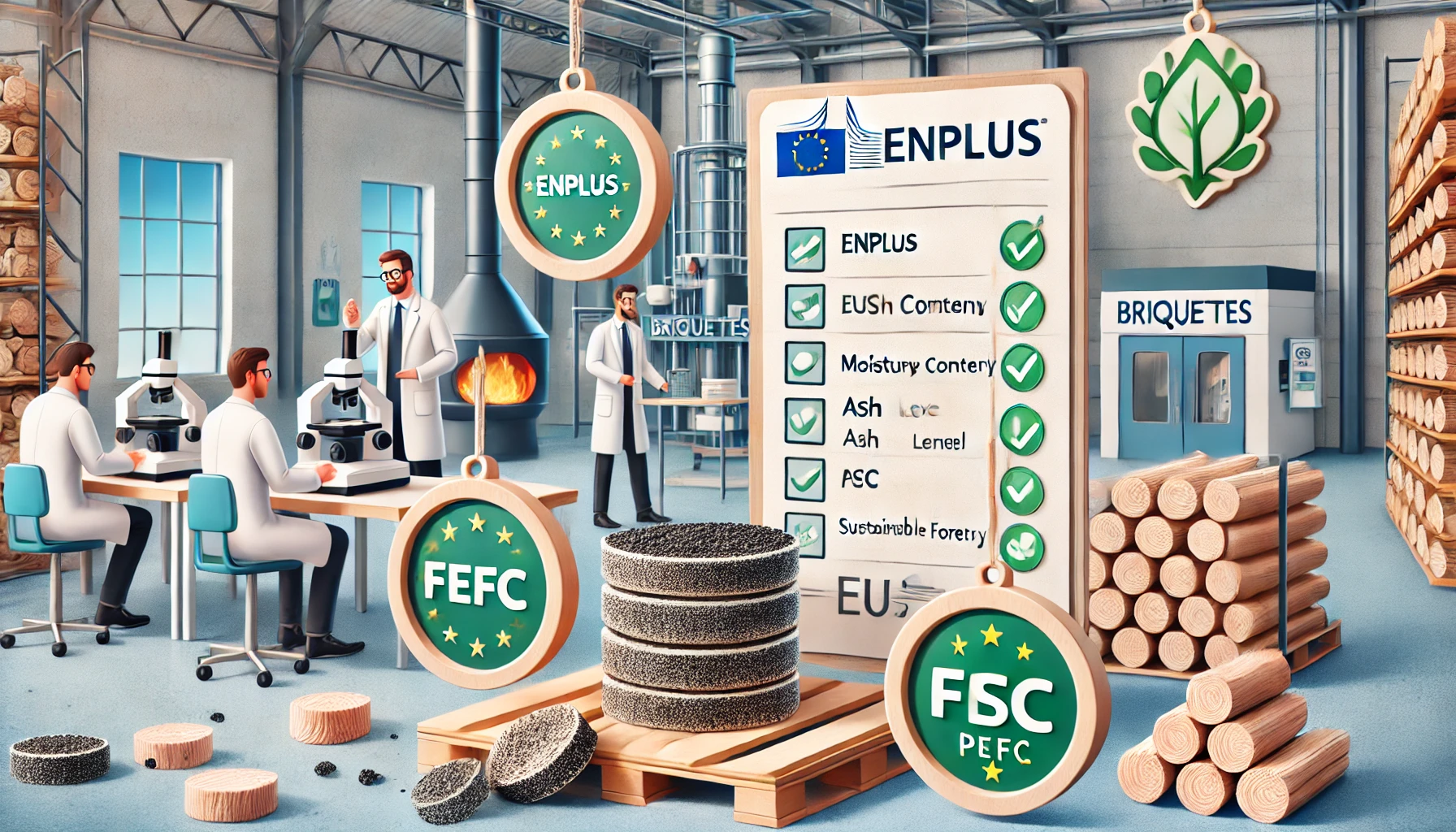 EU-Vorschriften und Standards für Briketts: ENplus, DINplus und darüber hinaus