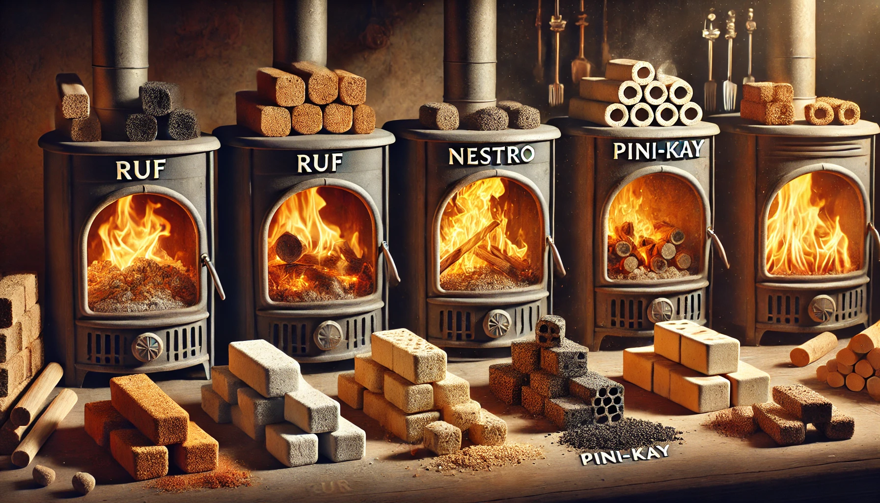 Einfluss der Form von Briketts auf den Verbrennungsprozess