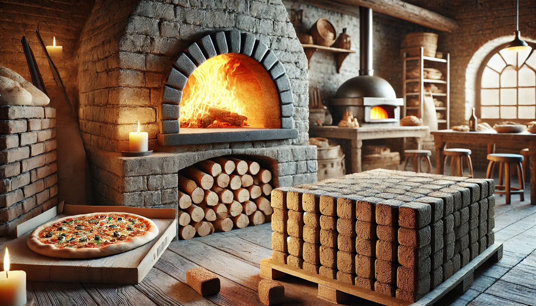 Einsatz von Brennstoffbriketts in Bäckereien und Pizzerien mit Holzöfen