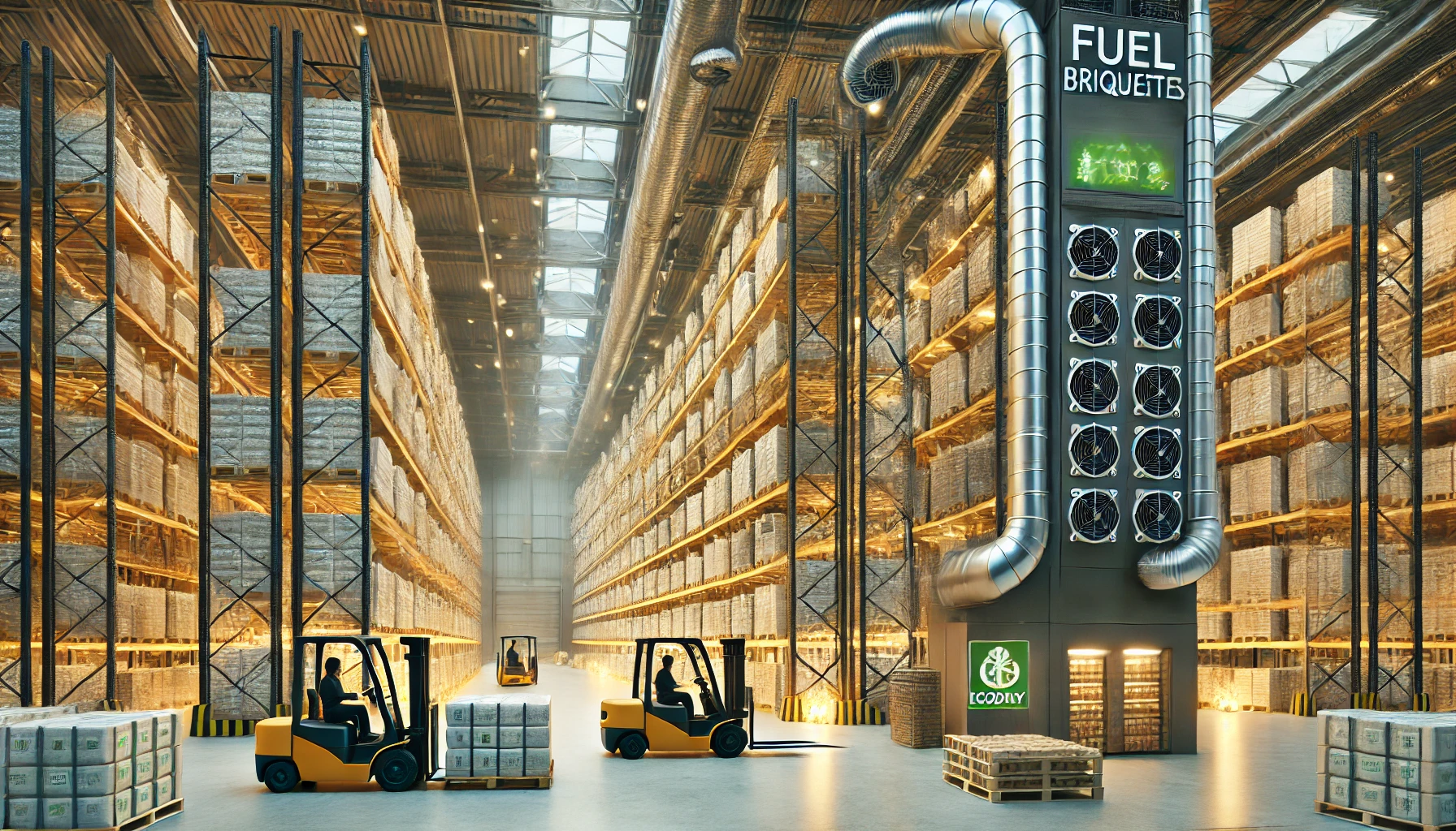 Einsatz von Brennstoffbriketts in Logistikzentren und Lagerkomplexen