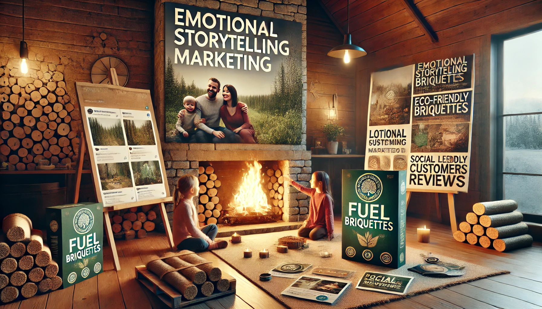 Emotionales Storytelling und Markenaufbau für Brennstoffbriketts