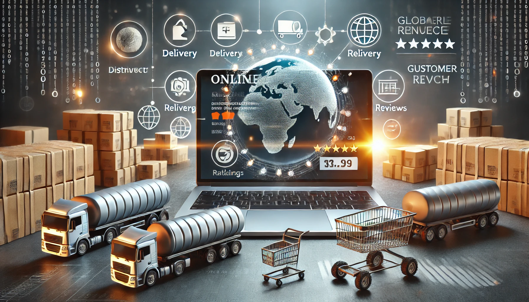 Entwicklung des Vertriebs von Brennstoffbriketts über Online-Marktplätze