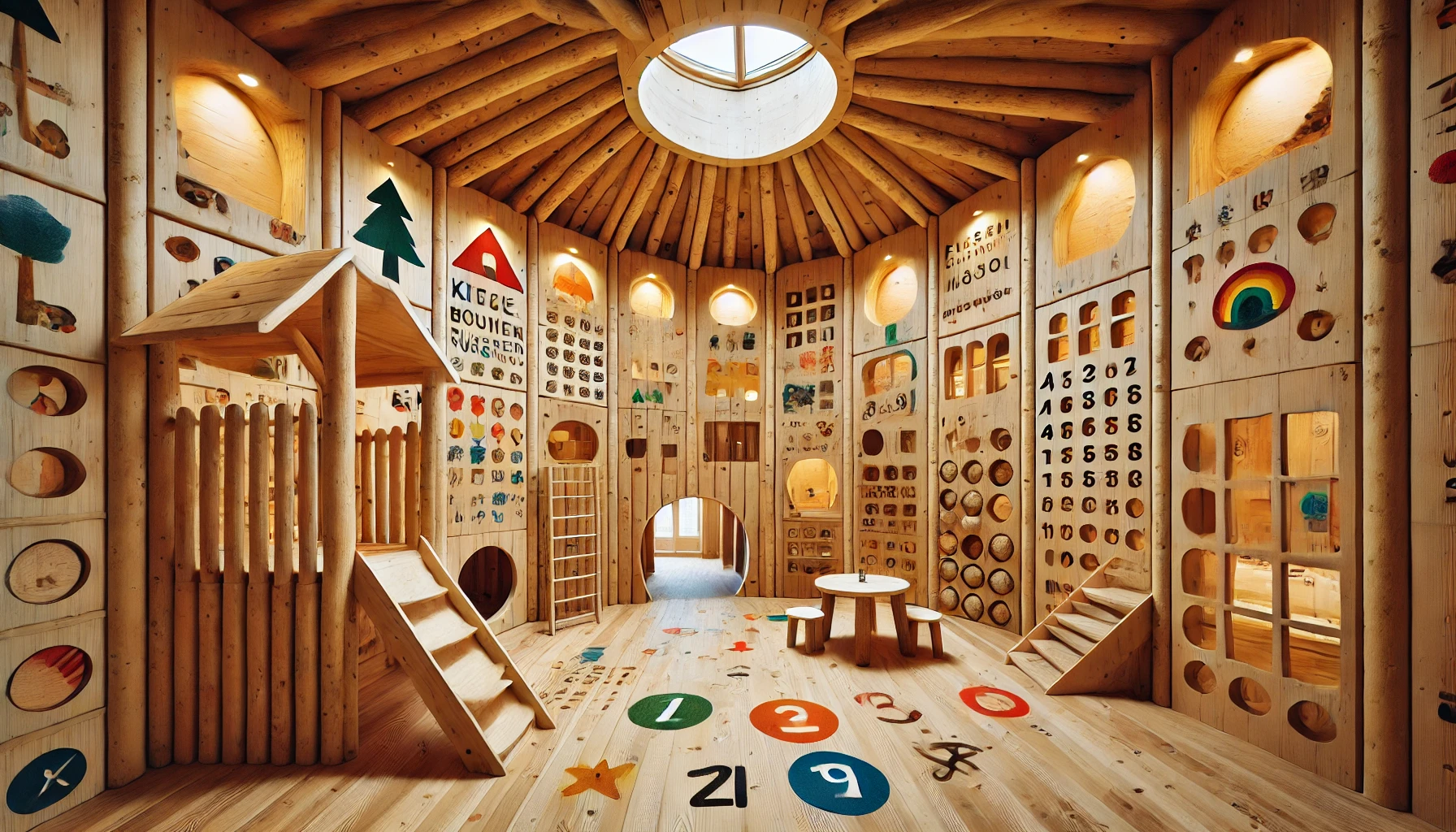 Europaneele in Kinderlernzentren: umweltfreundliche Spielzonen