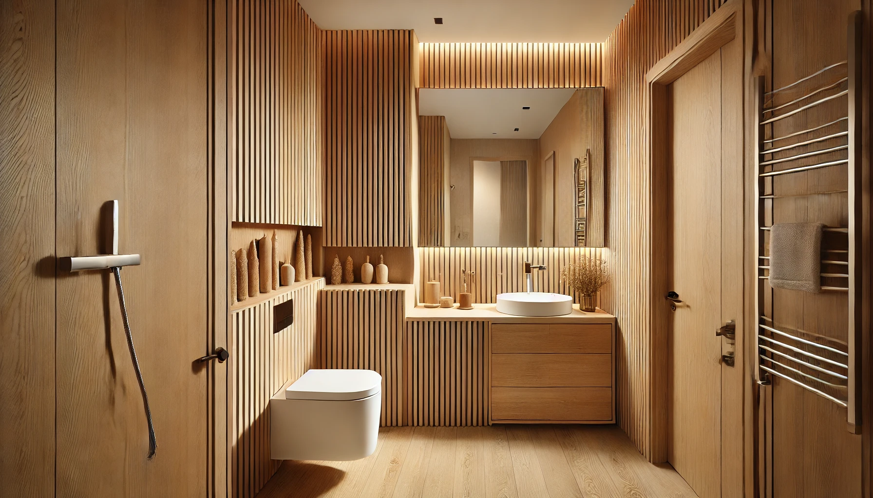 Europaneele in kompakten Badezimmern: visuelle Erweiterung und Komfort