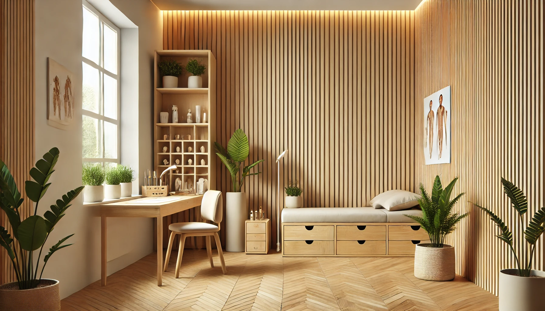 Europaneele in privaten Arztpraxen: beruhigende Atmosphäre für Patienten