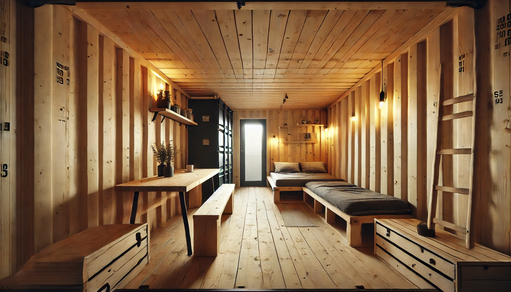 Europaneele und Schiffscontainer: Innenverkleidung für ein gemütliches Zuhause