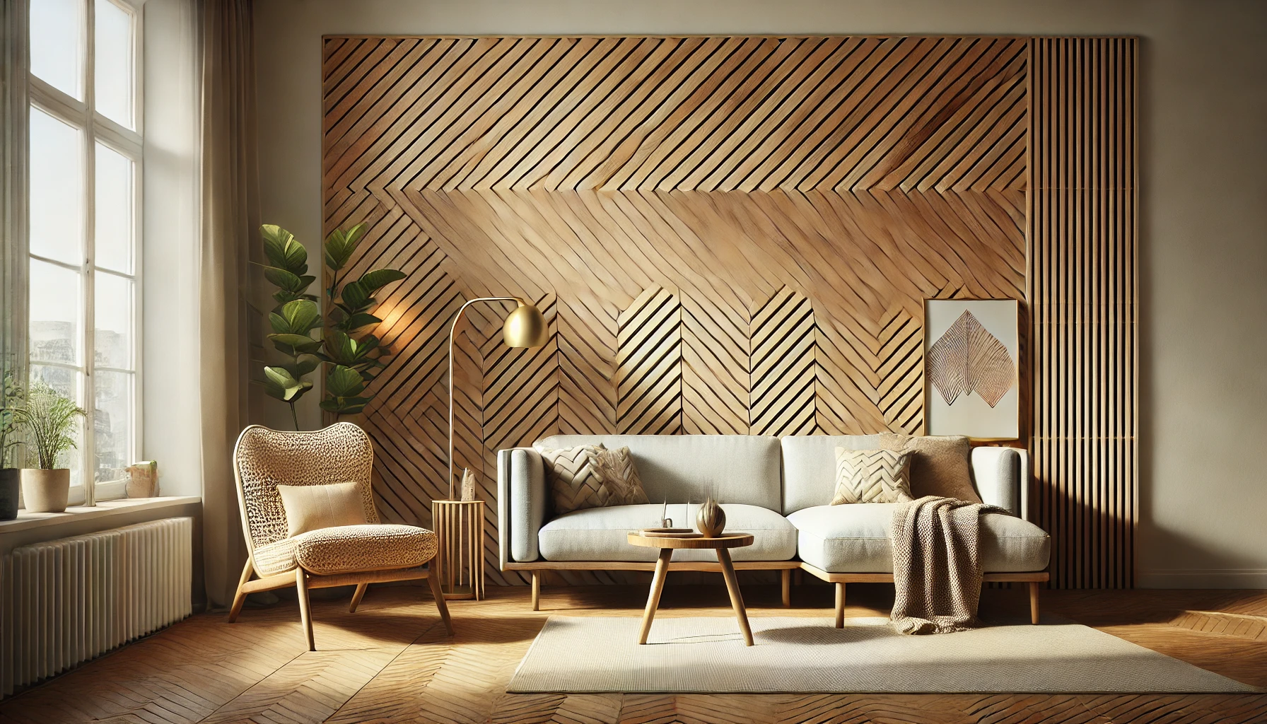 Europaneele und schräge Montage: dynamische Linien im modernen Interieur