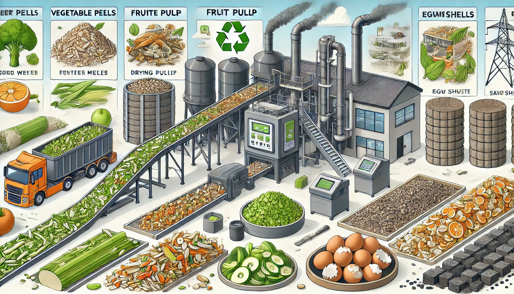 Herstellung von Briketts aus Lebensmittelabfällen: Perspektiven und technische Herausforderungen