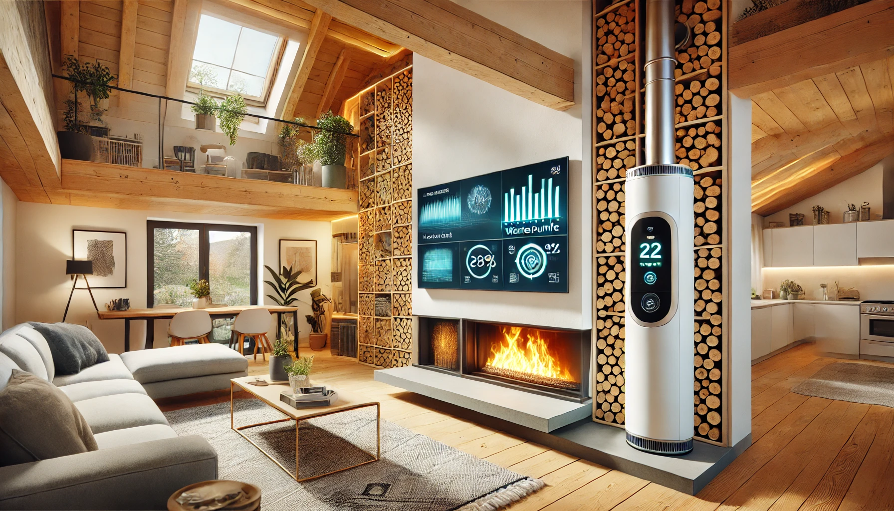 Hybride Heizsysteme in Frankreich Kombination von Briketts und Wärmepumpen