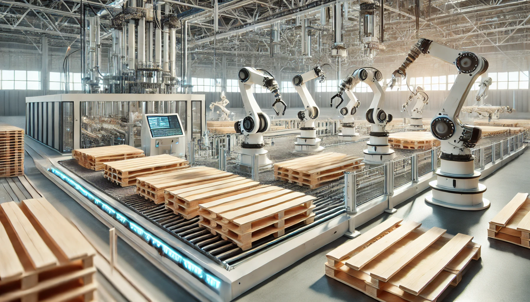 Industrielle Robotisierung in der Palettenbrettherstellung: Vorteile und Herausforderungen