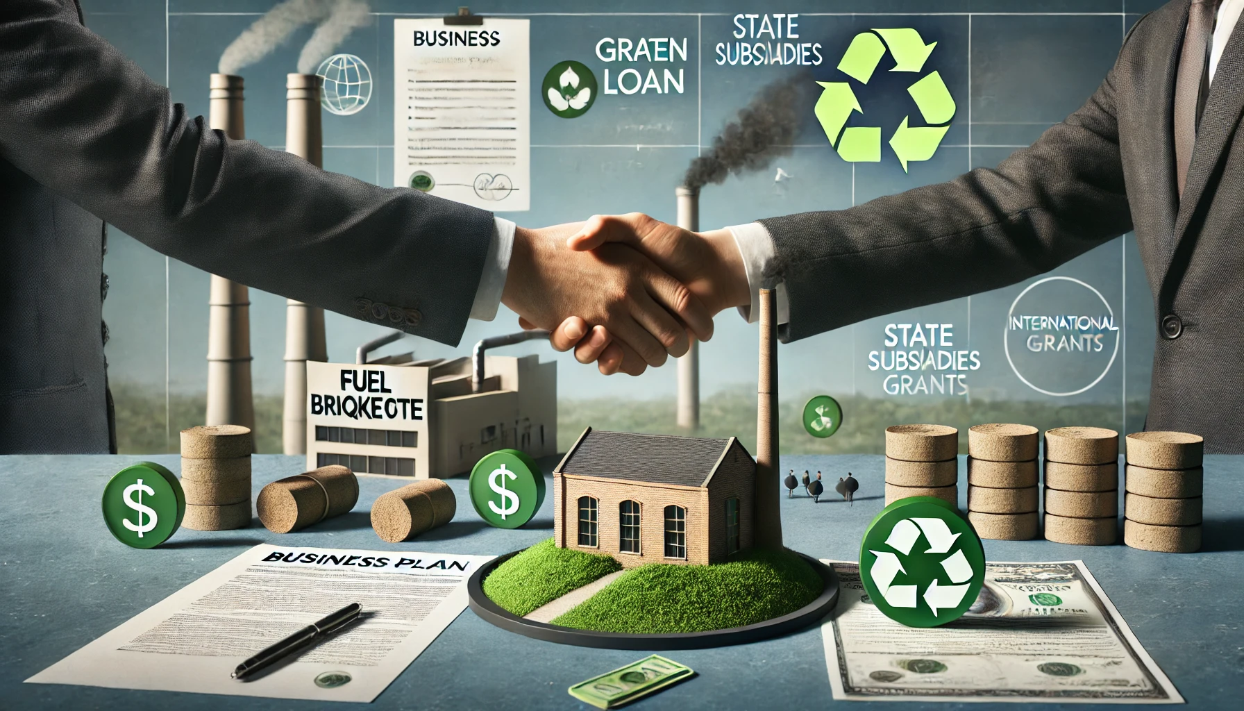 Möglichkeiten der Bank- und Fördermittelfinanzierung für Brikettproduktionsprojekte