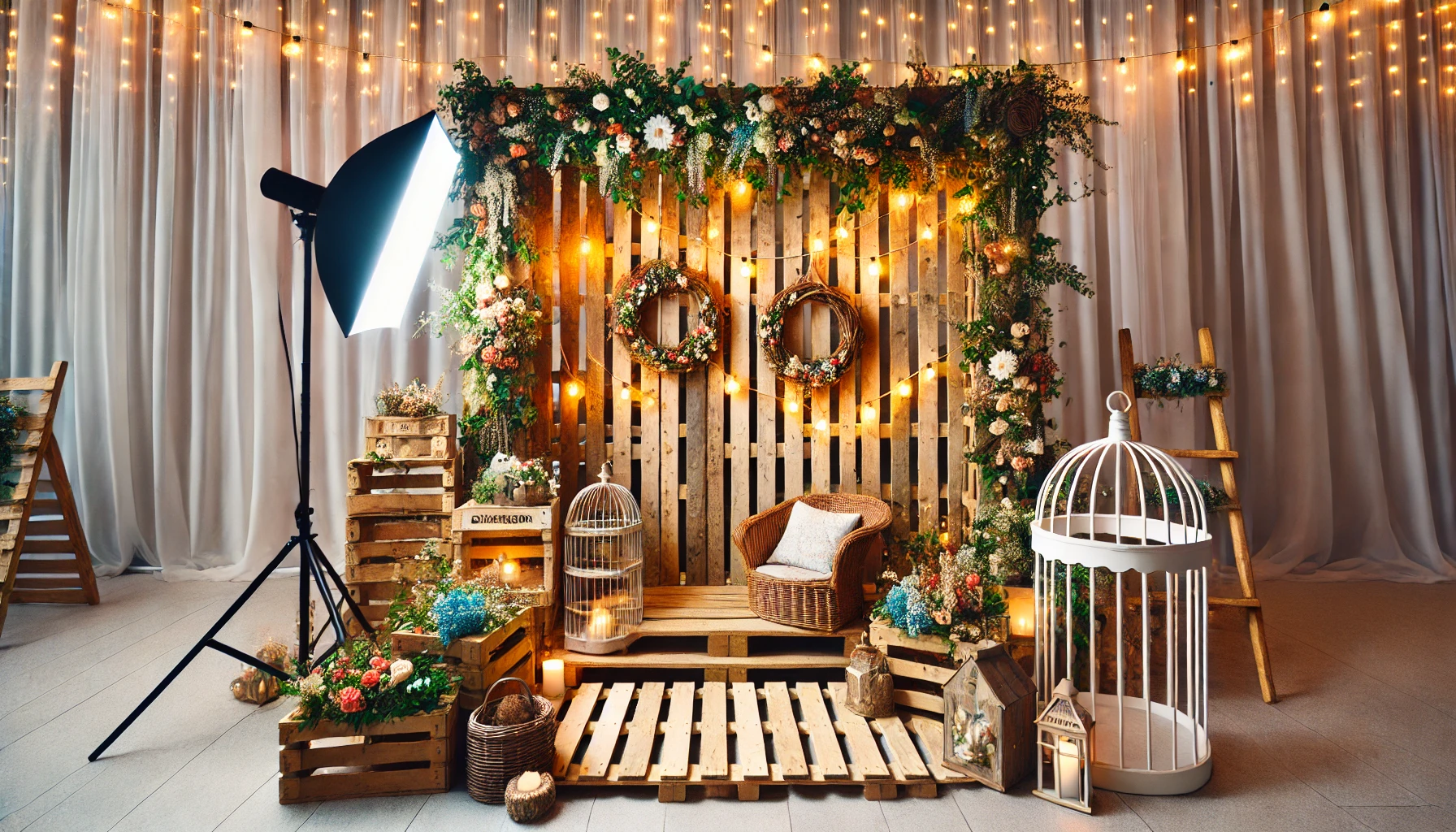 Palettenbretter bei Events mit Komplettservice: Kreative Fotospots und Dekorationen