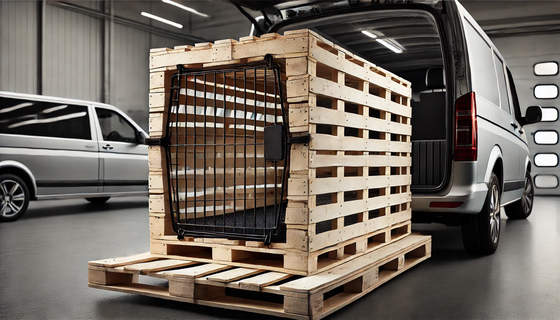 Palettenbretter beim Transport von Tieren: Transportboxen und Käfige für sicheren Transport