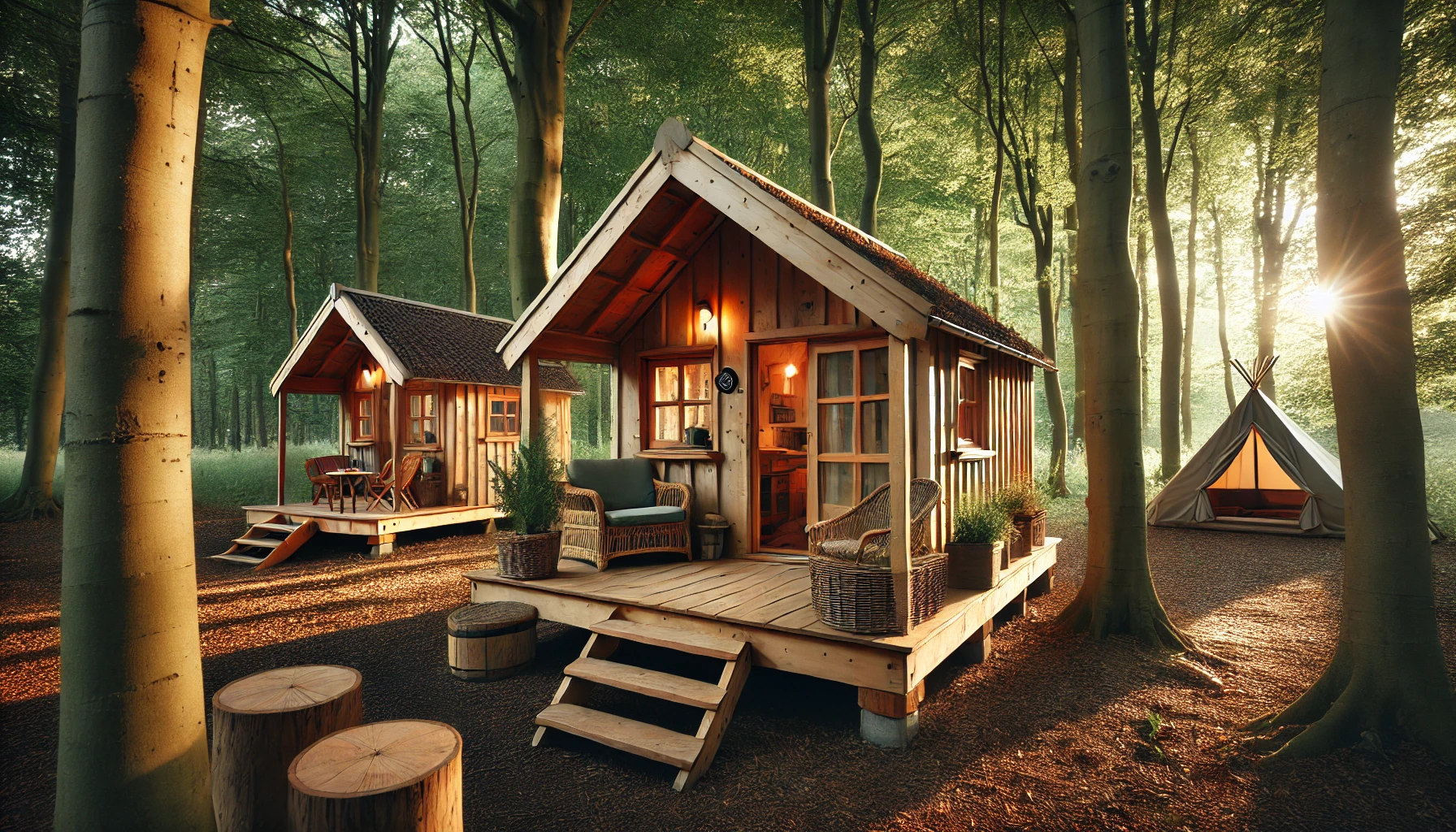 „Palettenbretter und autarke Tiny Houses für den Tourismus: schneller Aufbau, gemütliche Erholung“