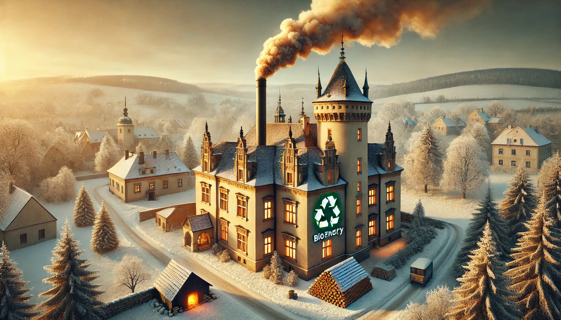 Tschechische Schlösser (zámky) und historische Bauwerke: Erfahrungen mit dem Umstieg auf Briketts