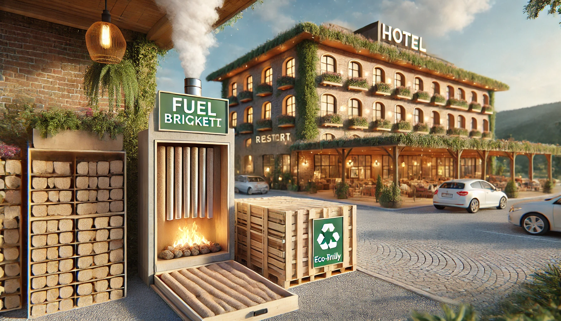 Umstellung von Hotels und Ferienanlagen auf Brennstoffbriketts: Ökologie und Kosteneffizienz